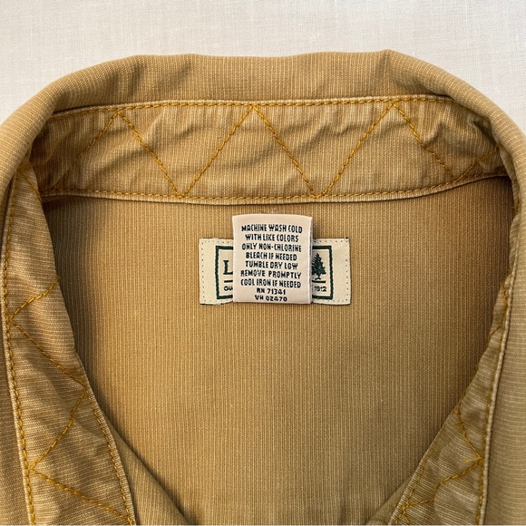 Vintage LL Bean Cotton Twill. Large Long - Picture 3 of 7